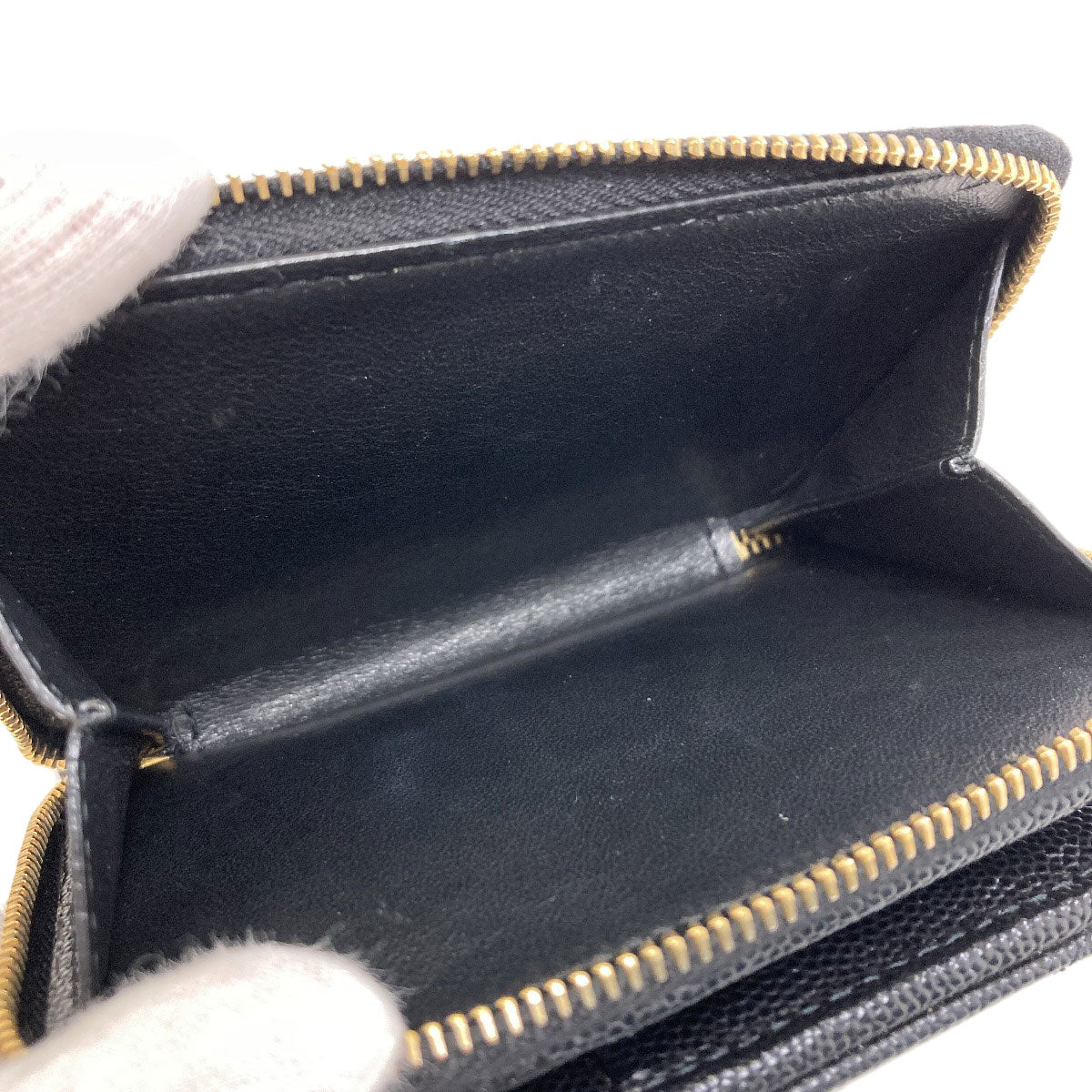 SAINT LAURENT Cassandra Bifold Wallet with Coin Pocket Leather Ladies [Used]