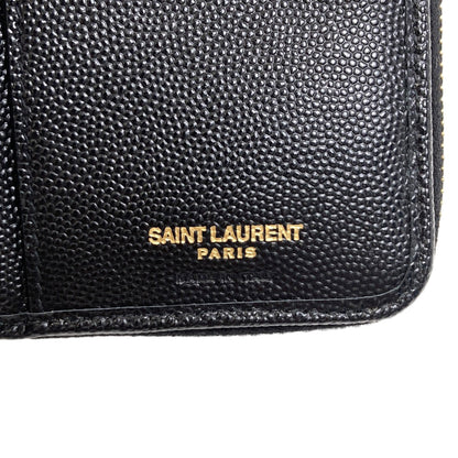 SAINT LAURENT Cassandra Bifold Wallet with Coin Pocket Leather Ladies [Used]