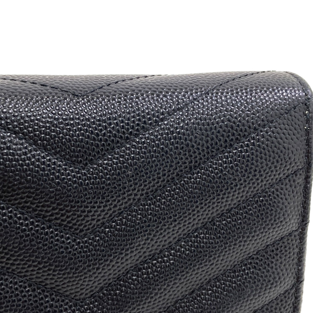 SAINT LAURENT Cassandra Bifold Wallet with Coin Pocket Leather Ladies [Used]