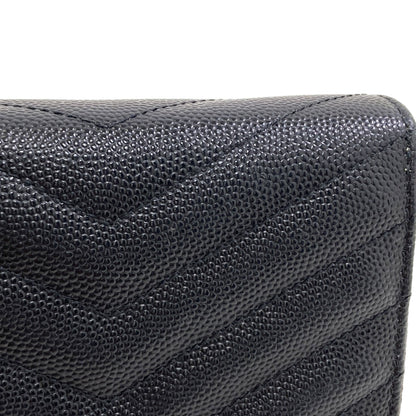 SAINT LAURENT Cassandra Bifold Wallet with Coin Pocket Leather Ladies [Used]