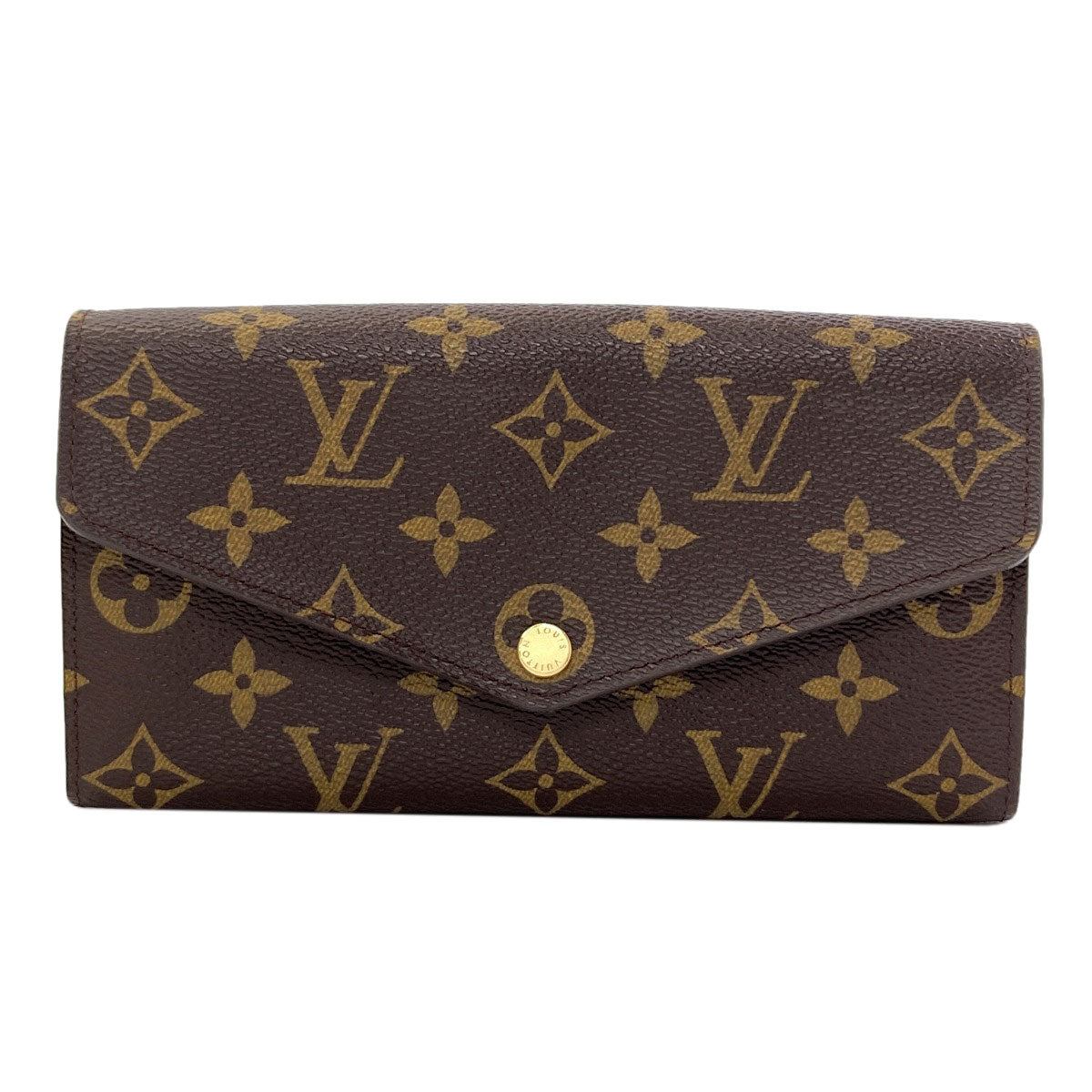 LOUIS VUITTON M60531 Portefeiulle Â· Sarah Long wallet (with coin pocket) Monogram canvas Ladies [Used]
