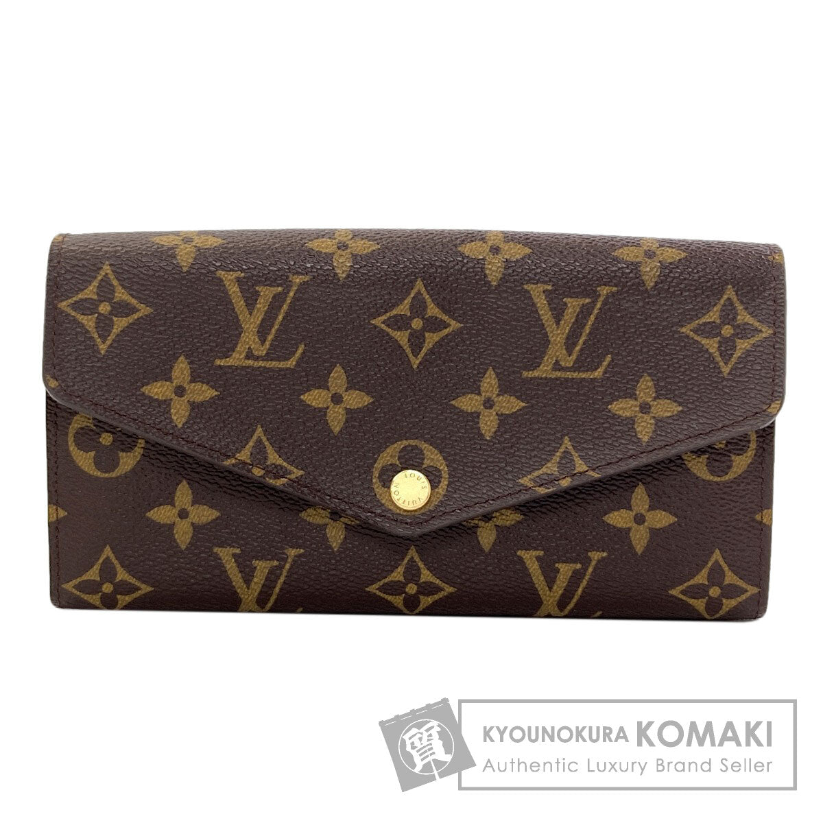 LOUIS VUITTON M60531 Portefeiulle Â· Sarah Long wallet (with coin pocket) Monogram canvas Ladies [Used]