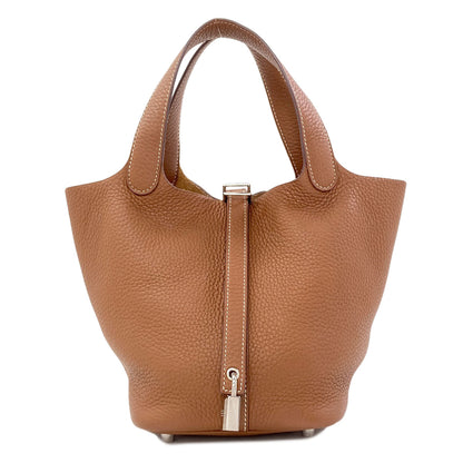 HERMES Picotin Lock PM SilverHardware Handbag PVC Ladies [Used]