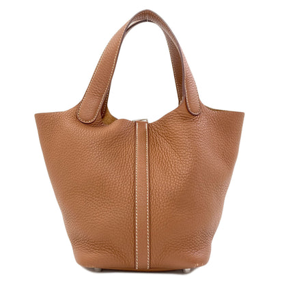 HERMES Picotin Lock PM SilverHardware Handbag PVC Ladies [Used]