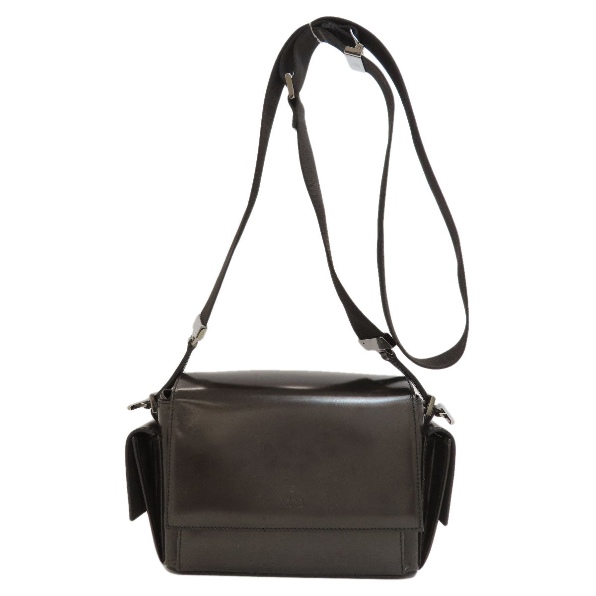GUCCI 001-3278-002113 logo Shoulder Bag Patent leather Ladies [Used]