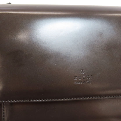 GUCCI 001-3278-002113 logo Shoulder Bag Patent leather Ladies [Used]