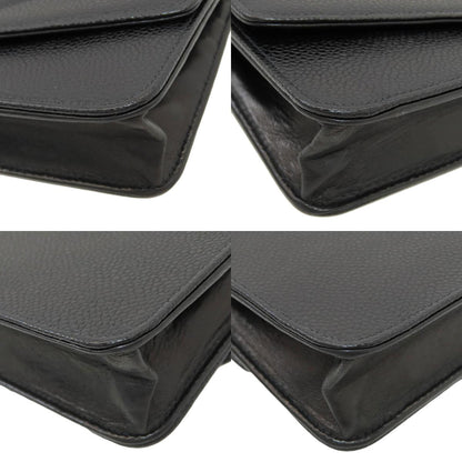 CHANEL Chain Wallet COCO Mark GoldHardware Long wallet (with coin pocket) Grained Calfskin Skin Ladies [Used]