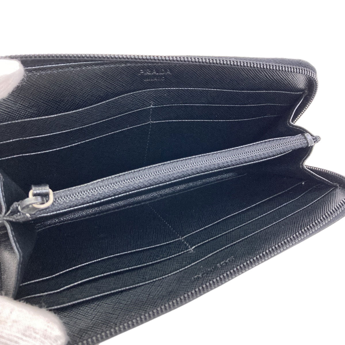 PRADA Logo Hardware Long wallet (with coin pocket) Nylon Ladies [Used]