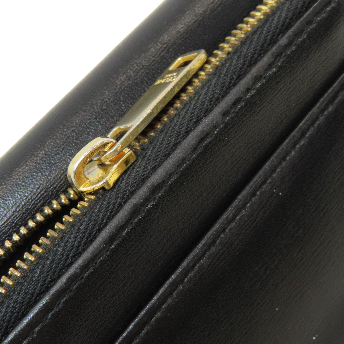 CELINE Triomphe compact wallet with coin compartment Tri-fold wallet (with Coin Pocket) Calf Ladies [Used]