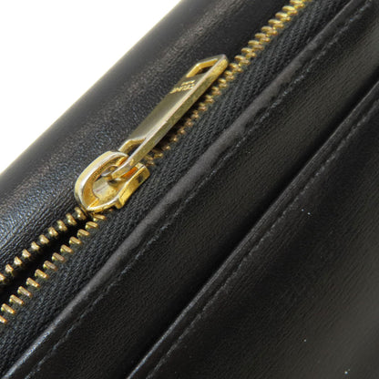 CELINE Triomphe compact wallet with coin compartment Tri-fold wallet (with Coin Pocket) Calf Ladies [Used]