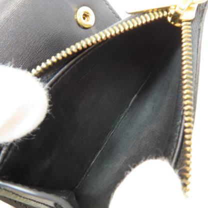 CELINE Triomphe compact wallet with coin compartment Tri-fold wallet (with Coin Pocket) Calf Ladies [Used]