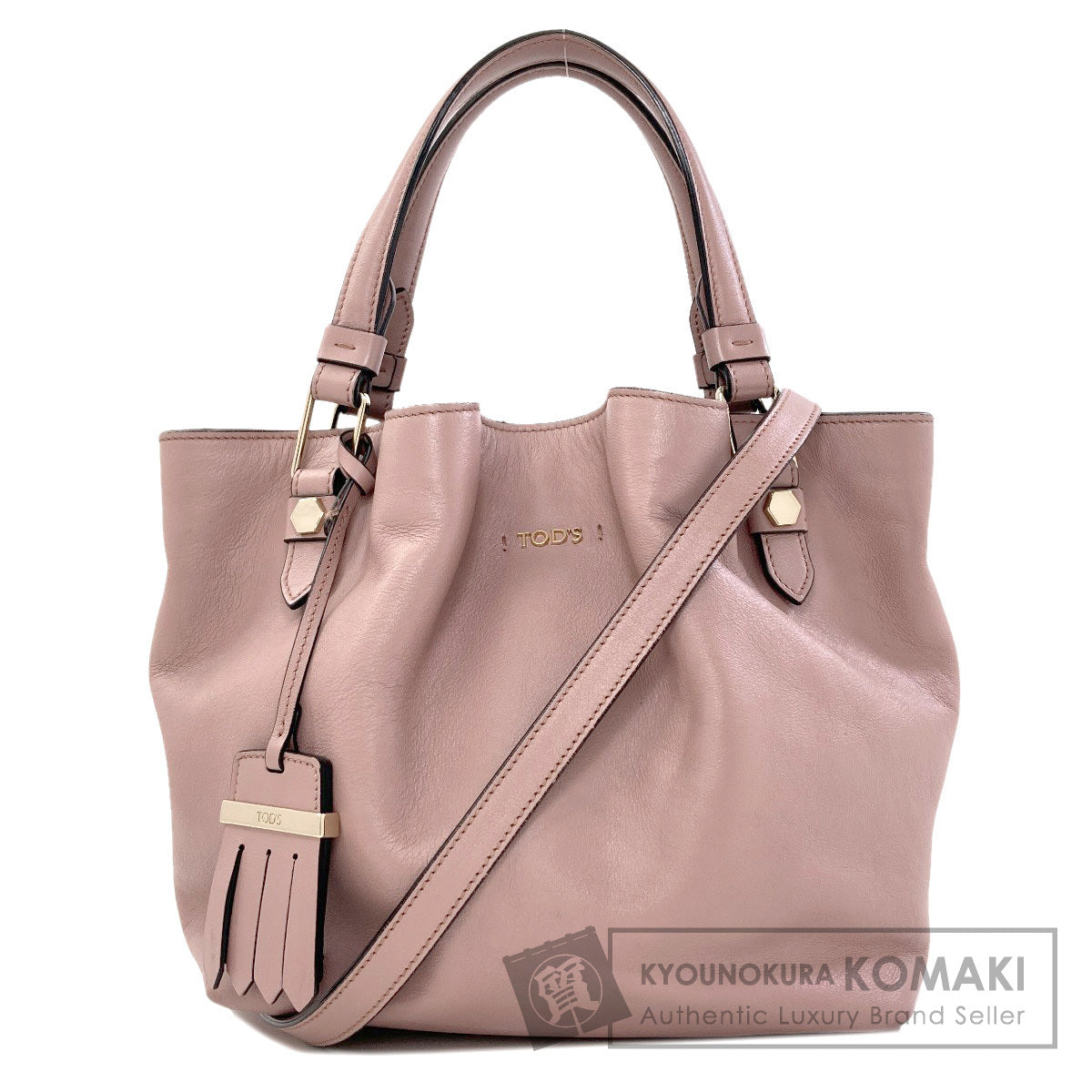 TODS Flower Bag 2WAY Handbag Leather Ladies [Used]