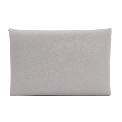 HERMES Calvi SilverHardware Card Case Epsom Ladies [Used]