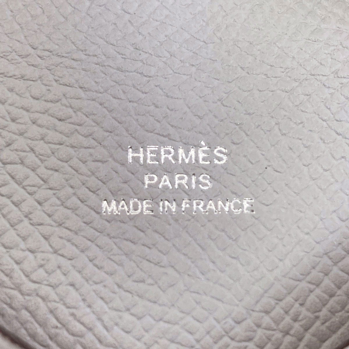 HERMES Calvi SilverHardware Card Case Epsom Ladies [Used]