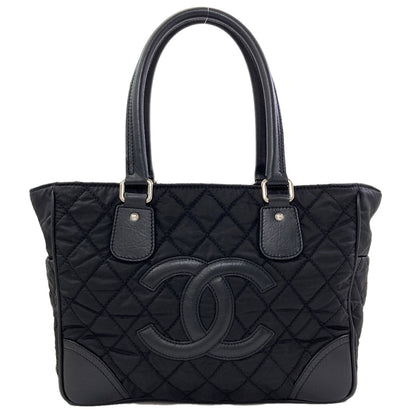 CHANEL Paris New York Line SilverHardware Tote Bag Nylon Ladies [Used]