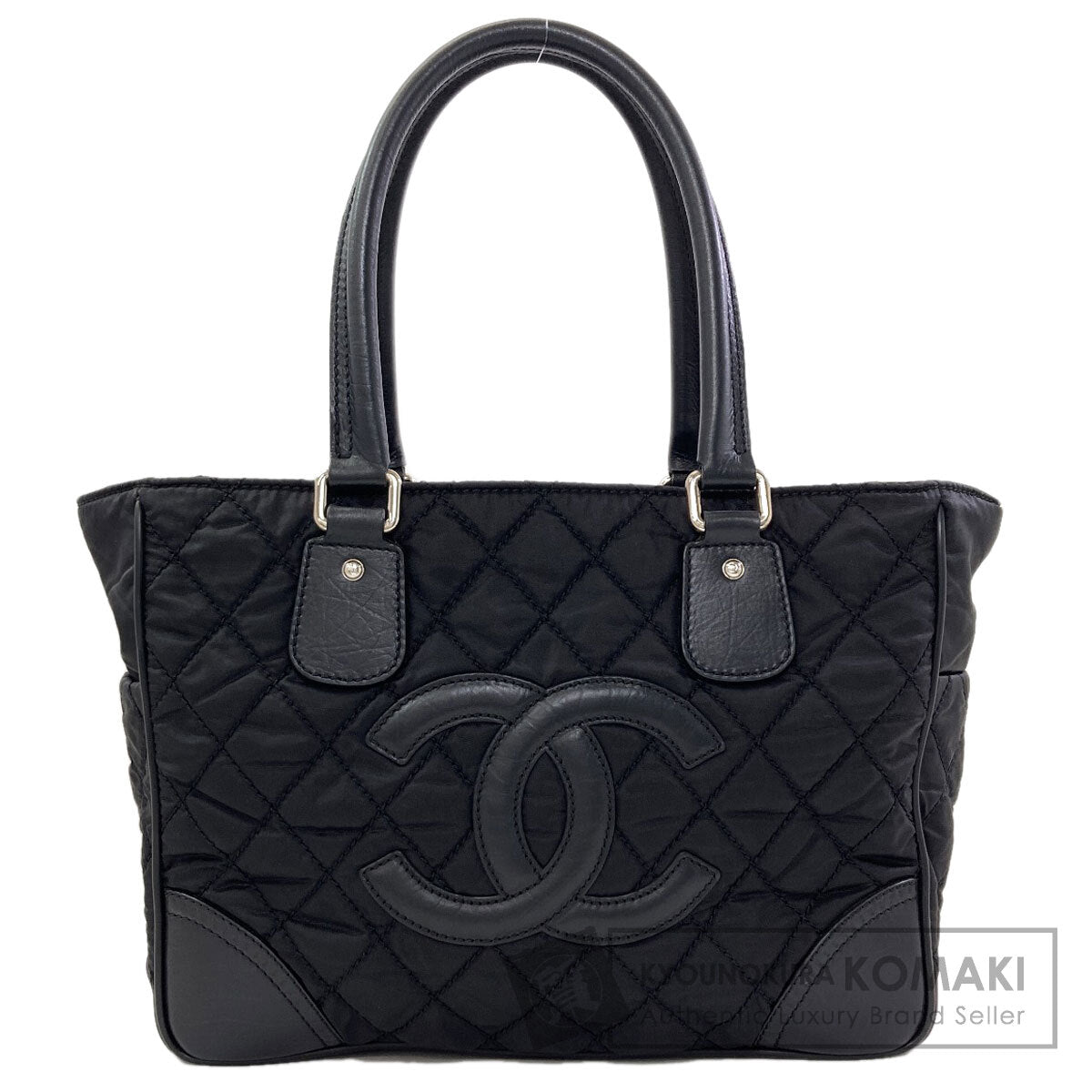 CHANEL Paris New York Line SilverHardware Tote Bag Nylon Ladies [Used]