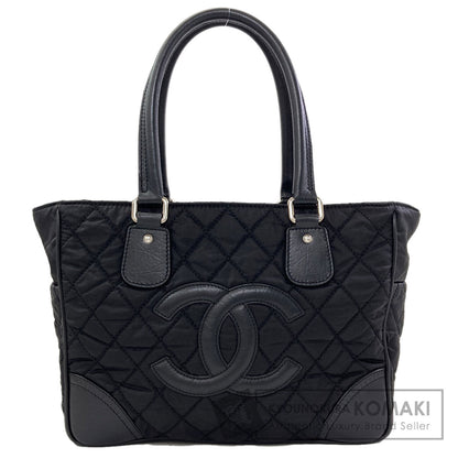 CHANEL Paris New York Line SilverHardware Tote Bag Nylon Ladies [Used]
