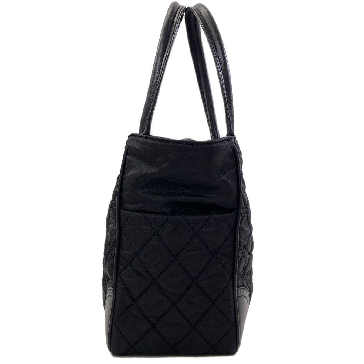 CHANEL Paris New York Line SilverHardware Tote Bag Nylon Ladies [Used]