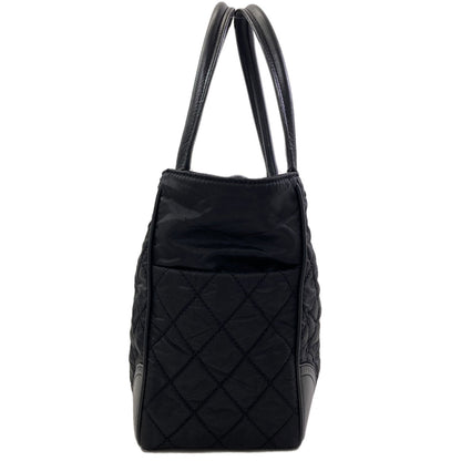 CHANEL Paris New York Line SilverHardware Tote Bag Nylon Ladies [Used]