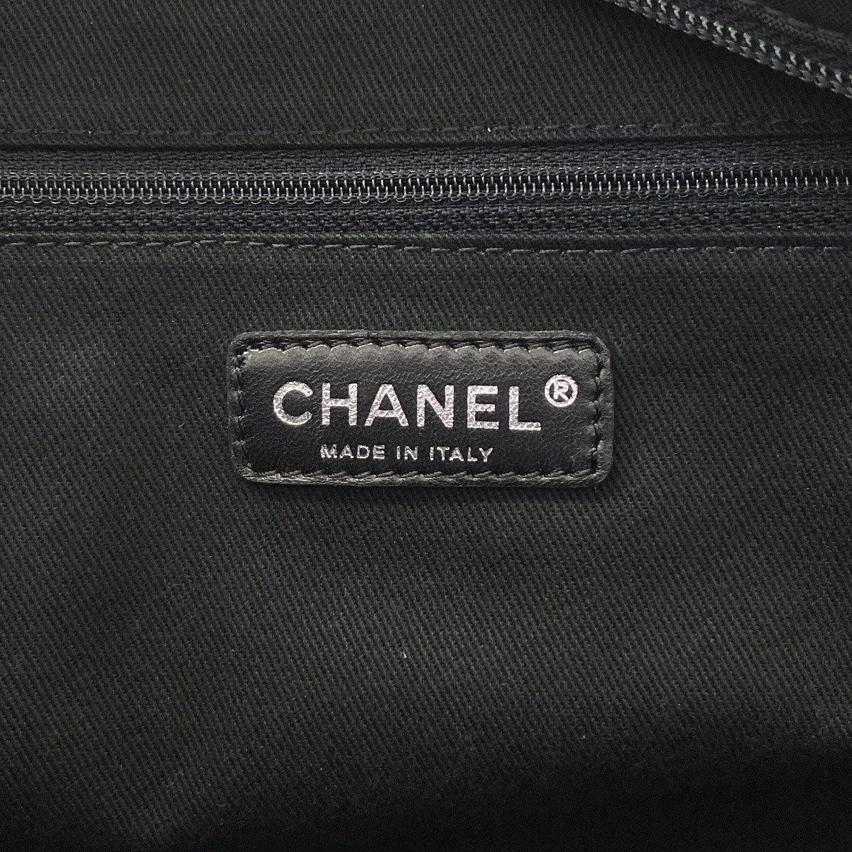 CHANEL Paris New York Line SilverHardware Tote Bag Nylon Ladies [Used]