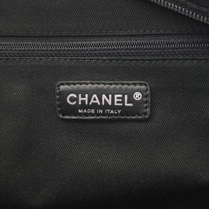 CHANEL Paris New York Line SilverHardware Tote Bag Nylon Ladies [Used]