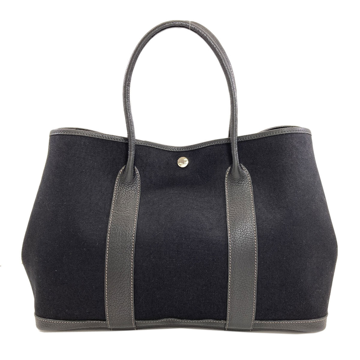 HERMES Garden Party PM Silver Hardware Tote Bag Towar Officche NegondaLadies [Used]