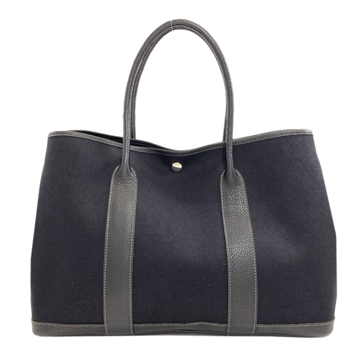 HERMES Garden Party PM Silver Hardware Tote Bag Towar Officche NegondaLadies [Used]