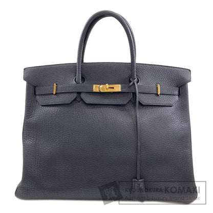 HERMES Birkin 40 Blue Indigo GoldHardware Handbag Ardennes Ladies [Used]