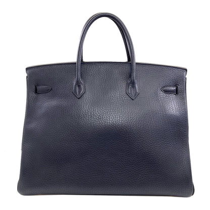 HERMES Birkin 40 Blue Indigo GoldHardware Handbag Ardennes Ladies [Used]