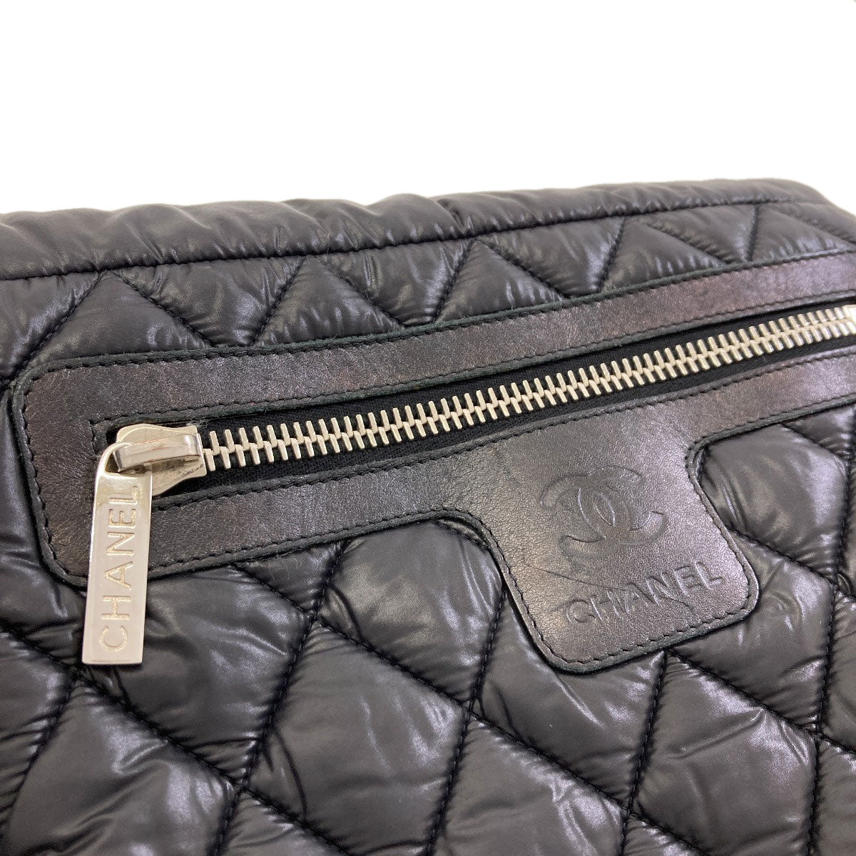 CHANEL Coco Cocoon Messenger Bag by SilverHardware Shoulder Bag Nylon Ladies [Used]