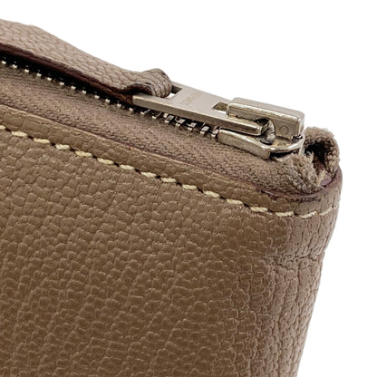 HERMES Azap Classic Long Etoupe SilverHardware Long wallet (with coin pocket) Chevre Ladies [Used]