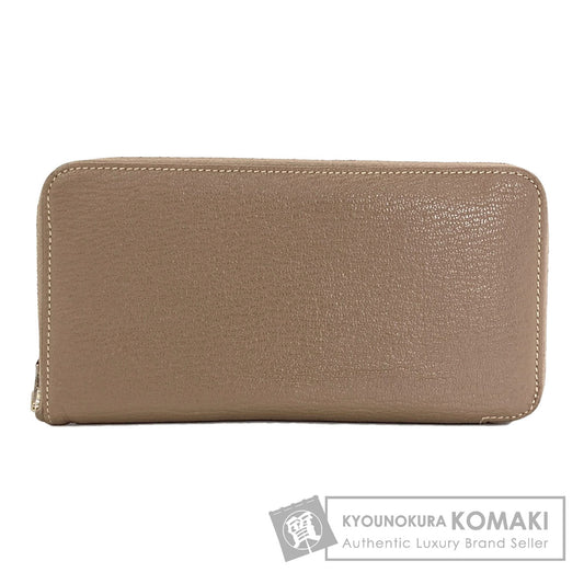 HERMES Azap Classic Long Etoupe SilverHardware Long wallet (with coin pocket) Chevre Ladies [Used]