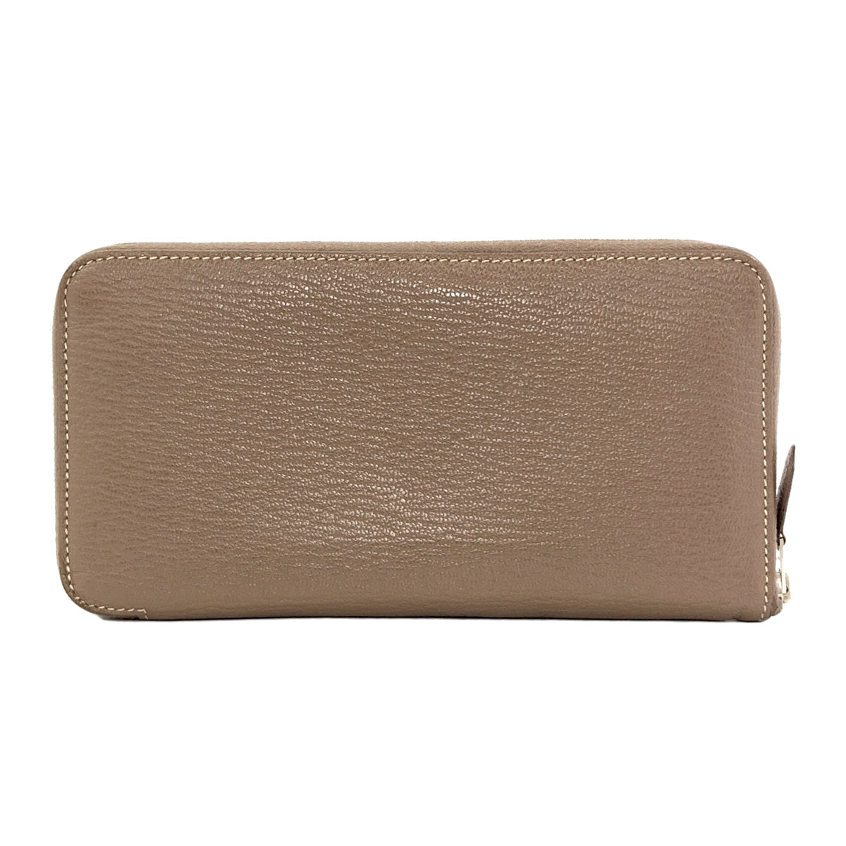 HERMES Azap Classic Long Etoupe SilverHardware Long wallet (with coin pocket) Chevre Ladies [Used]