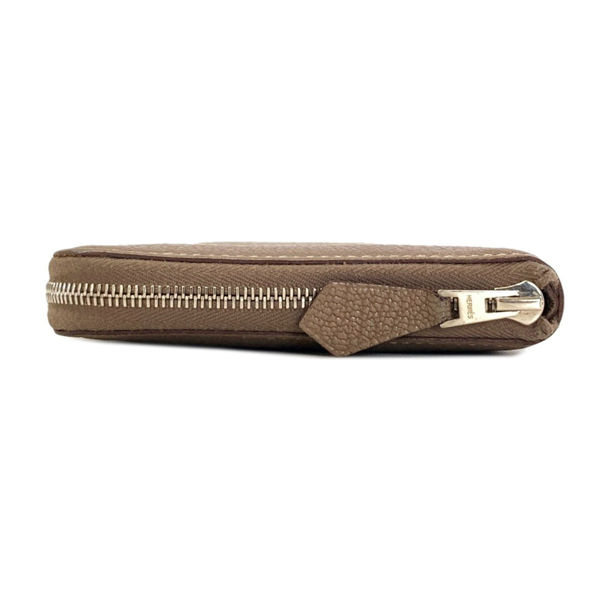 HERMES Azap Classic Long Etoupe SilverHardware Long wallet (with coin pocket) Chevre Ladies [Used]