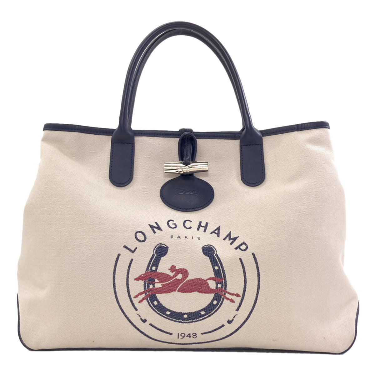 Longchamp Le Rozo Tote Bag Canvas LeatherLadies [Used]