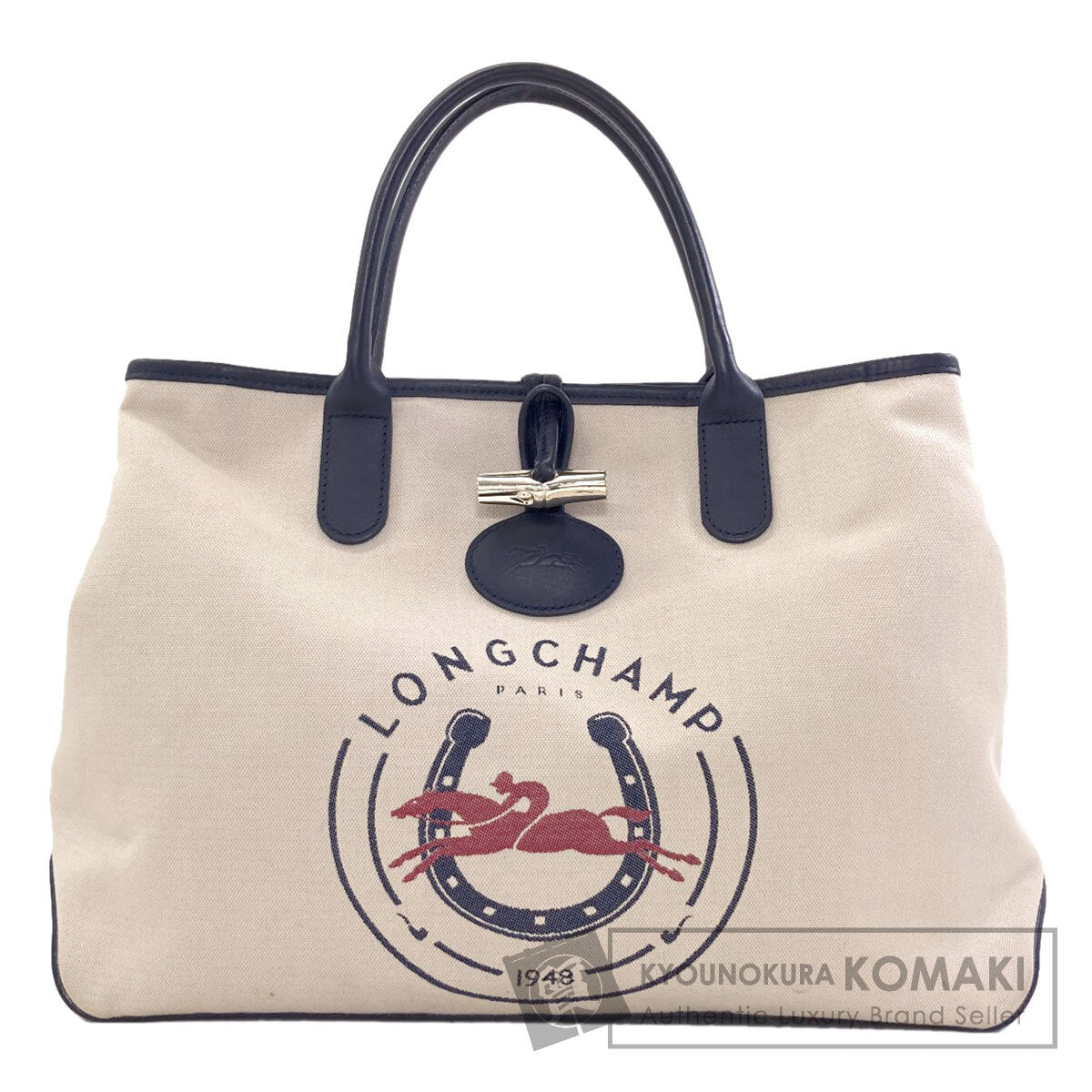 Longchamp Le Rozo Tote Bag Canvas LeatherLadies [Used]