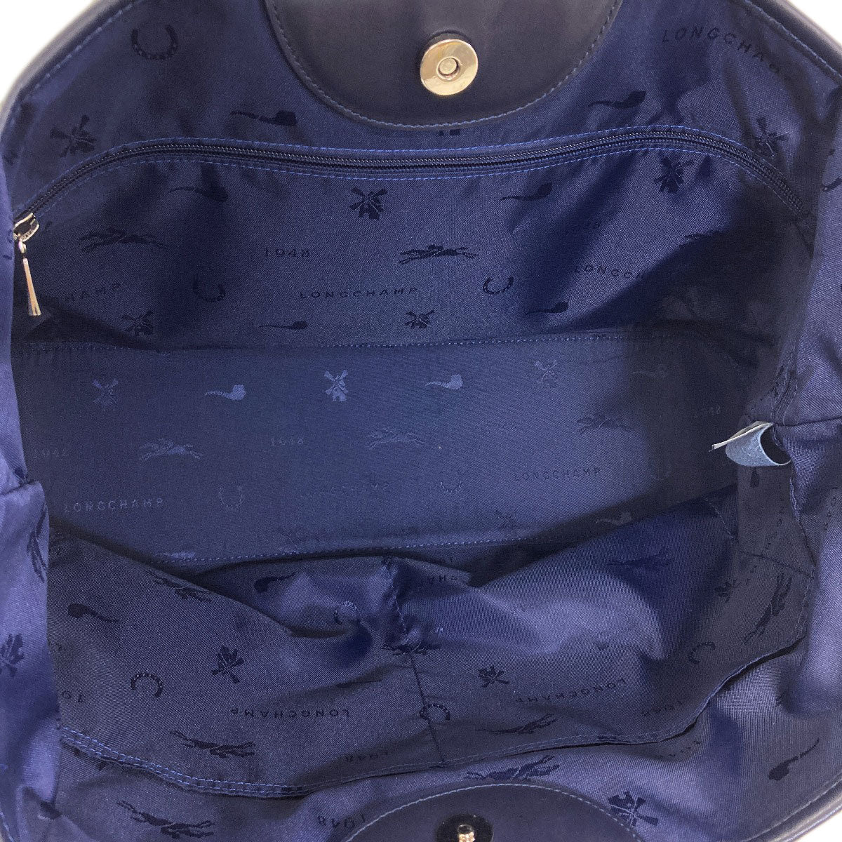 Longchamp Le Rozo Tote Bag Canvas LeatherLadies [Used]