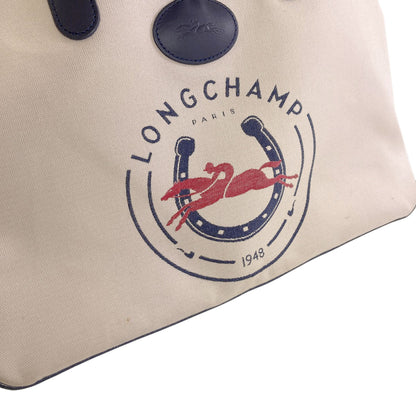 Longchamp Le Rozo Tote Bag Canvas LeatherLadies [Used]