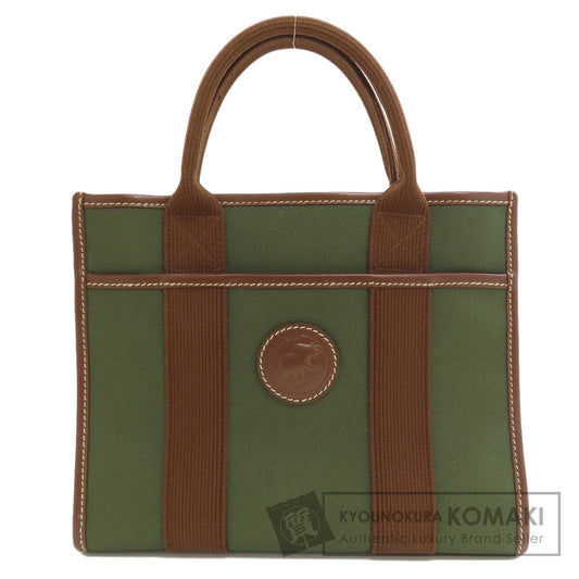 HUNTING WORLD logo Handbag Canvas Ladies [Used]