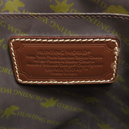 HUNTING WORLD logo Handbag Canvas Ladies [Used]