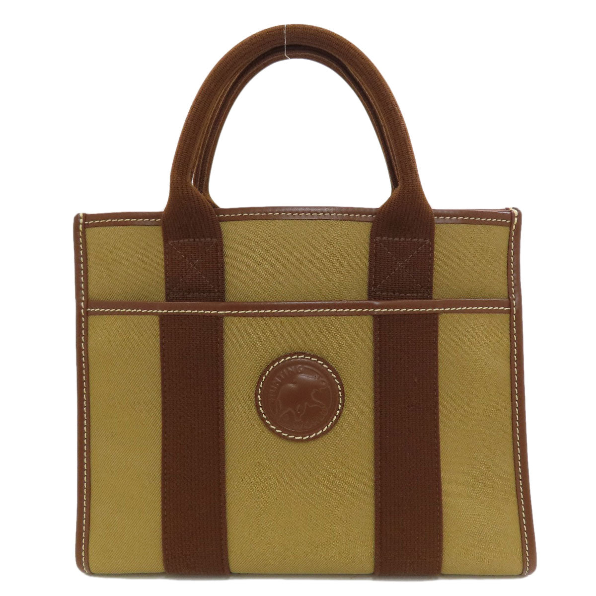 HUNTING WORLD logo Handbag Canvas Ladies [Used]