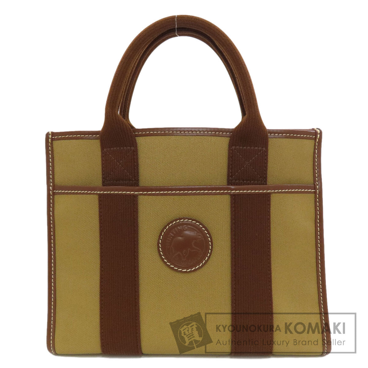 HUNTING WORLD logo Handbag Canvas Ladies [Used]