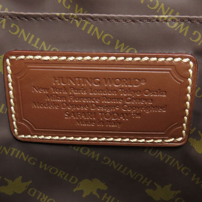 HUNTING WORLD logo Handbag Canvas Ladies [Used]