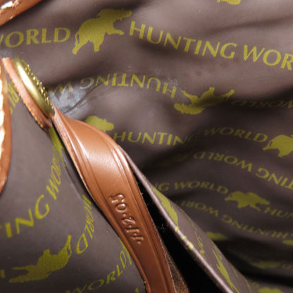 HUNTING WORLD logo Handbag Canvas Ladies [Used]