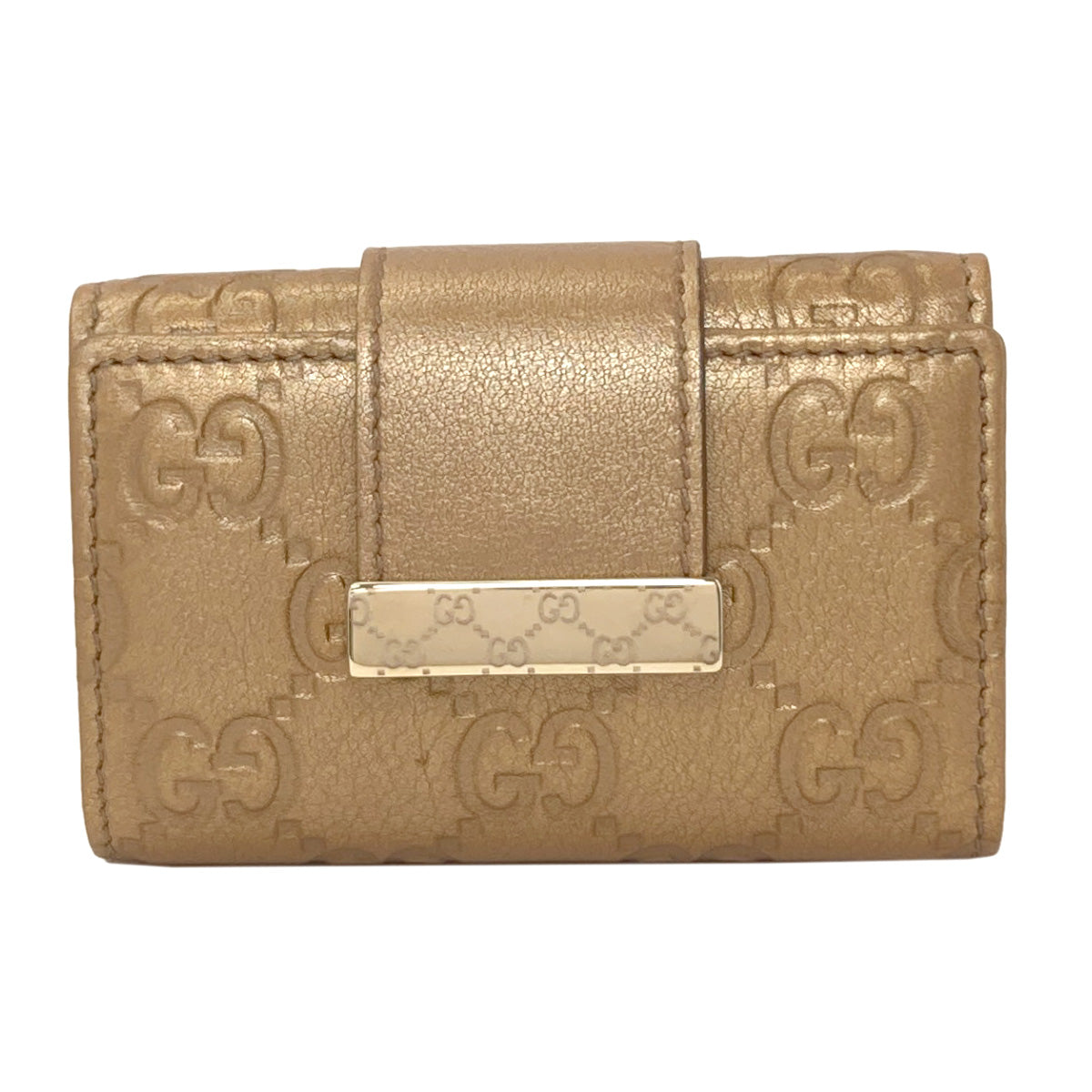 GUCCI 212098 GG signature guccissima key holder Leather Ladies [Used]