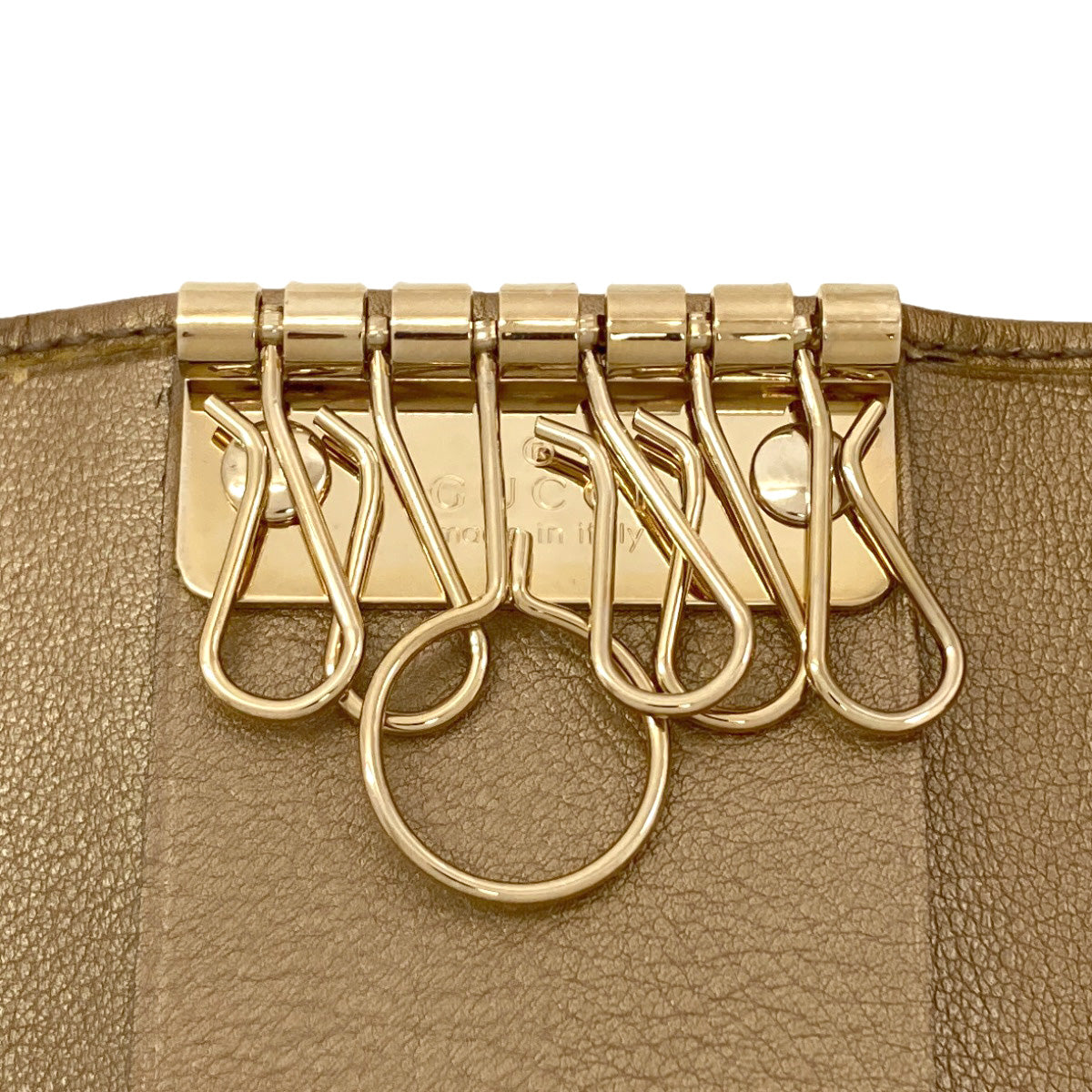 GUCCI 212098 GG signature guccissima key holder Leather Ladies [Used]