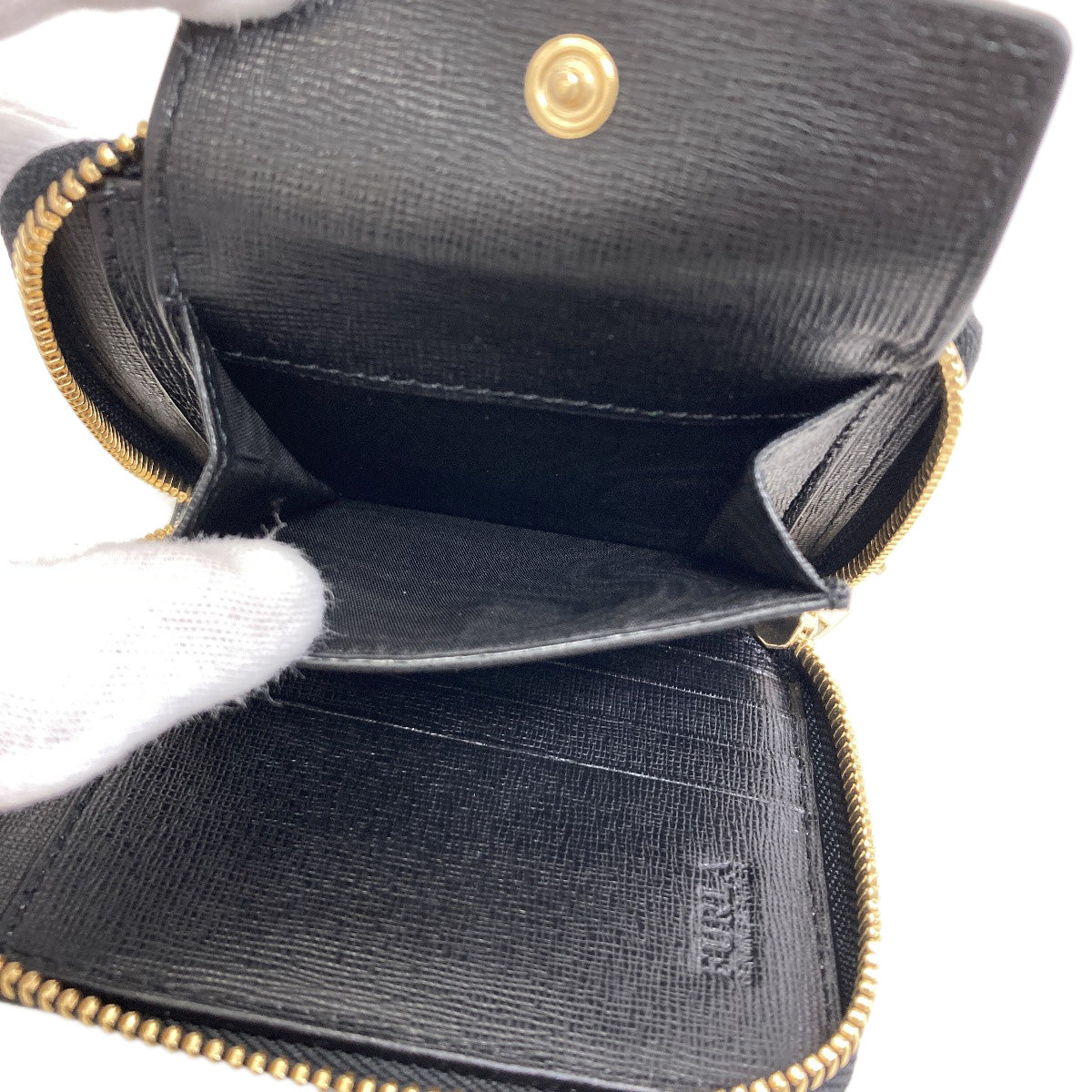 Furla logo Bifold Wallet with Coin Pocket PVC Ladies [Used]