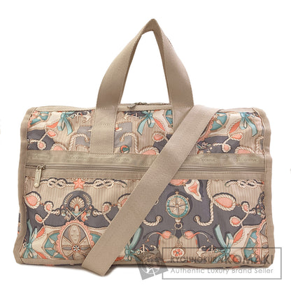 LeSportsac Ribbon, Compass, Anchor (2-way design) Boston bag Nylon Ladies [Used]