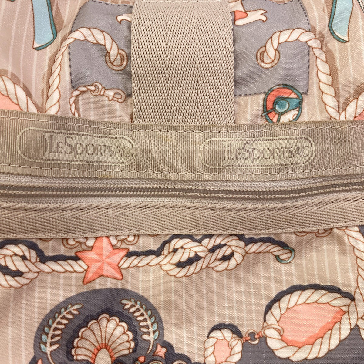 LeSportsac Ribbon, Compass, Anchor (2-way design) Boston bag Nylon Ladies [Used]