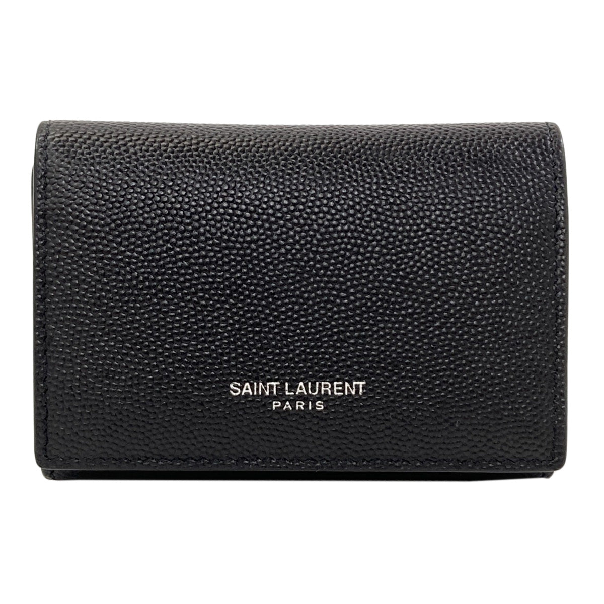 SAINT LAURENT logo key holder Leather Ladies [Used]